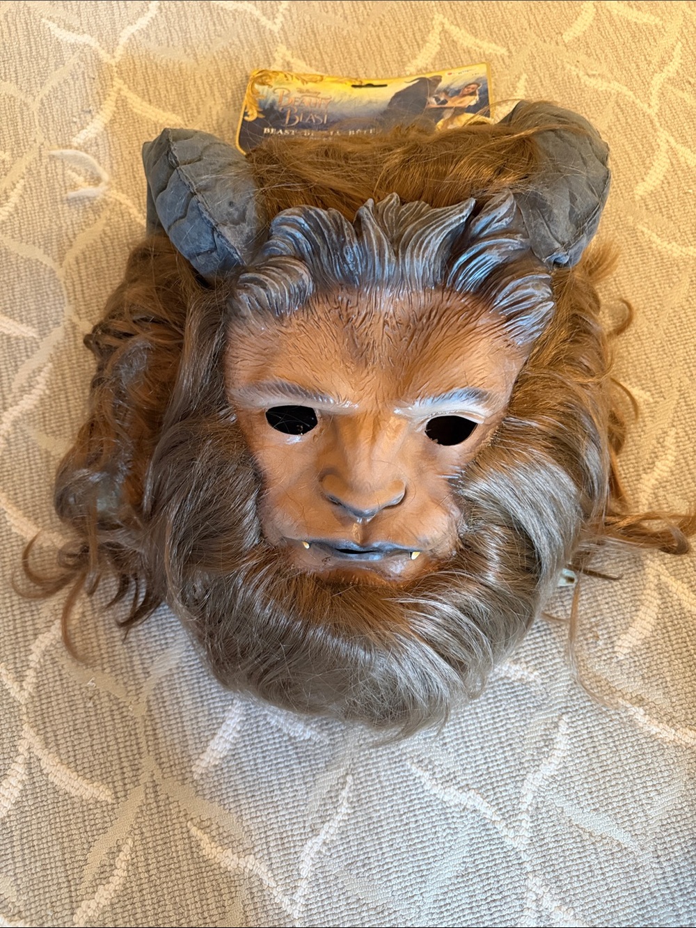 Disney Beast Decorative Mask in Brown and Gray